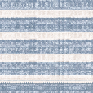 Das SAINT JAMES Meridame zeichnet sich durch blaue und weiße Marinière-Streifen, eine gewebte Struktur und eine sichtbare untere Naht aus.