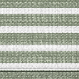 Das SAINT JAMES Galathee ist ein grün-weißes Baumwollmarinée mit strukturierter Weboptik und sichtbarer unterer Naht.