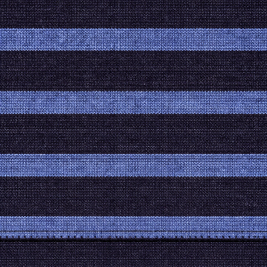 Der SAINT JAMES Meridien Moderne besteht aus dunklem Marinestoff mit gleichmäßig verteilten blauen Streifen unterschiedlicher Dicke.