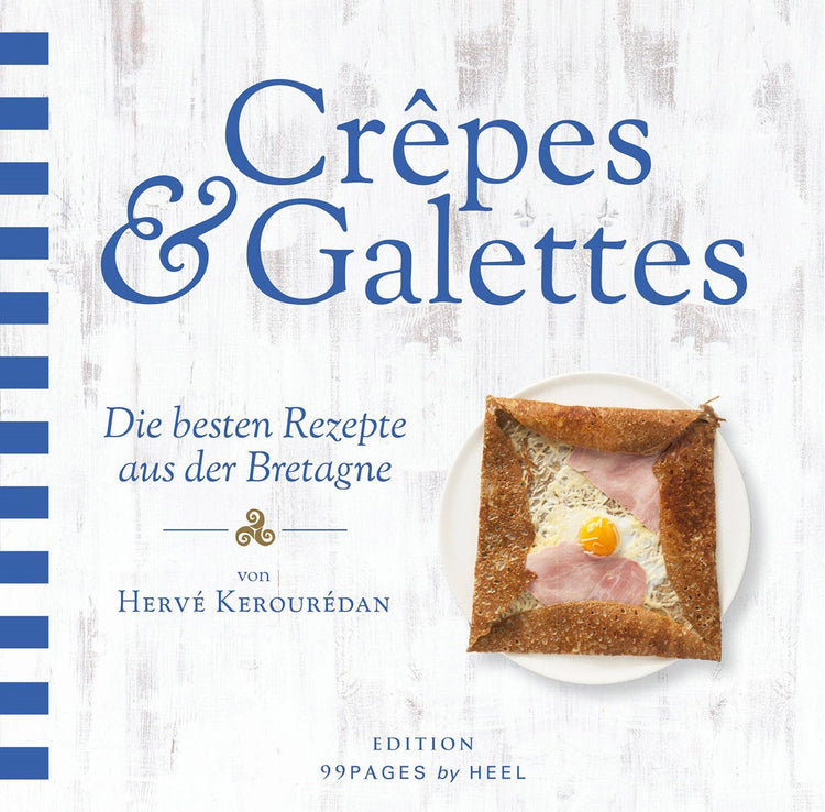 Buchumschlag: Crêpes et Galettes "c'est bon !" von divers, mit einer Galette mit Schinken und Ei - ideal für Galettes Rezepte.